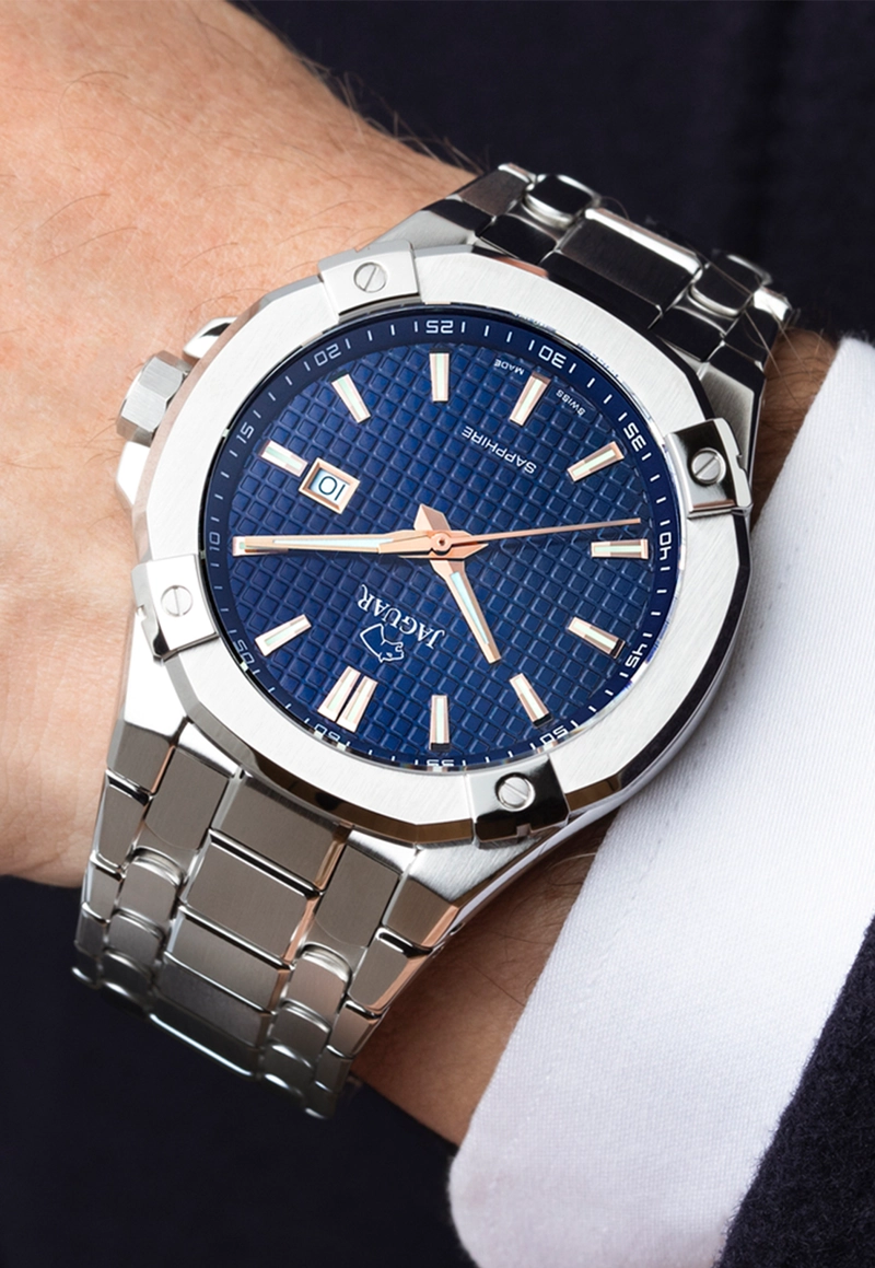 RELOJ DE PULSERA JAGUAR J1009/2 SWISS AZUL HOMBRE DIPLOMATIC - 2