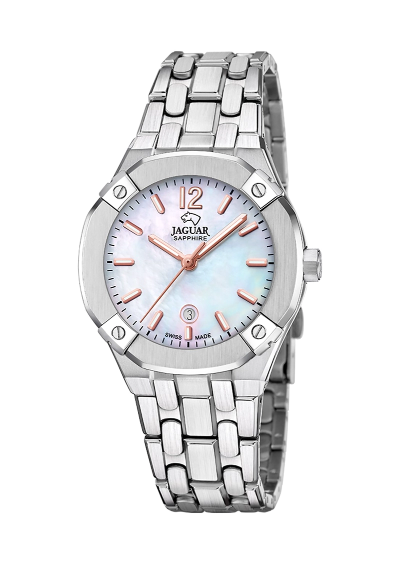 RELOJ DE PULSERA JAGUAR J1016/1 SWISS PLATEADO MUJER DIPLOMATIC - 1