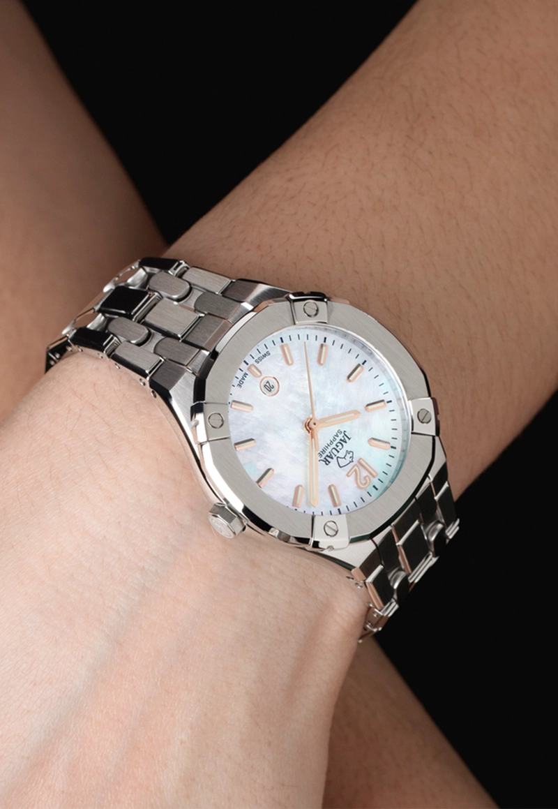 RELOJ DE PULSERA JAGUAR J1016/1 SWISS PLATEADO MUJER DIPLOMATIC - 2