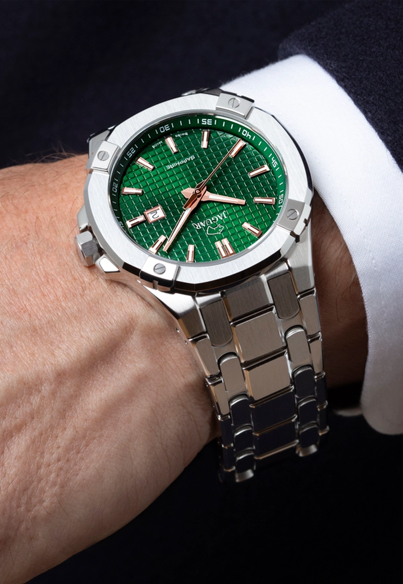 RELOJ DE PULSERA JAGUAR J1009/3 SWISS VERDE HOMBRE DIPLOMATIC - 3