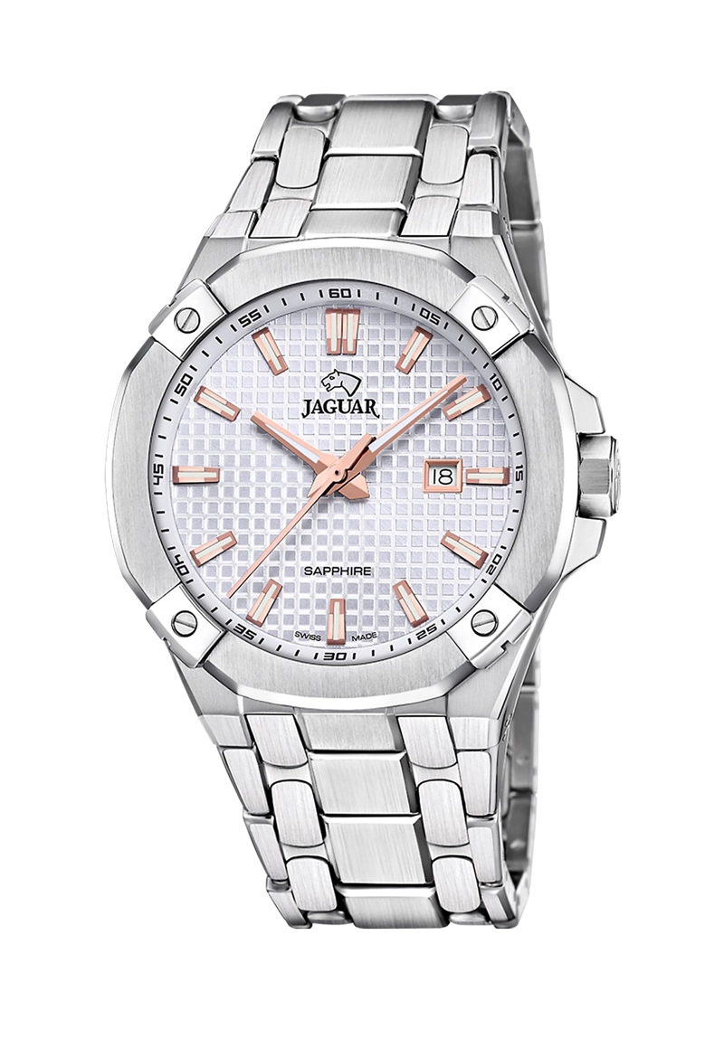 RELOJ J1009/1 JAGUAR SWISS BLANCO HOMBRE DIPLOMATIC - 1