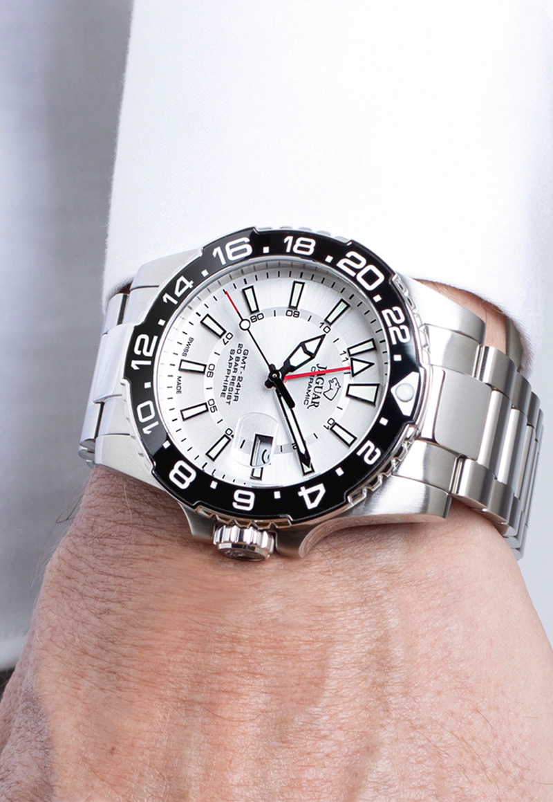 RELOJ DE PULSERA JAGUAR J1011/1 SWISS BLANCO HOMBRE CERAMIC - 3