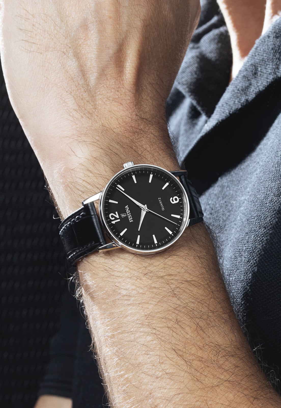 RELOJ DE PULSERA FESTINA F20690/4 NEGRO HOMBRE CORREA CLASICO - 2