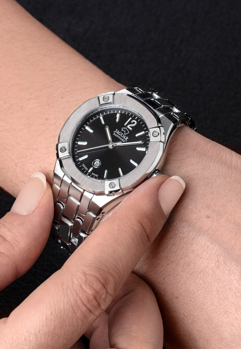 RELOJ DE PULSERA JAGUAR J1016/3 SWISS NEGRO MUJER DIPLOMATIC - 2