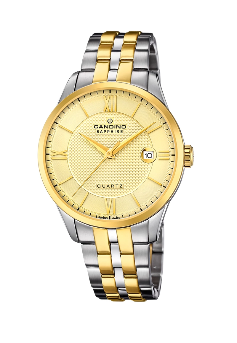 RELOJ DE PULSERA CANDINO C4706/A SWISS DORADO HOMBRE COUPLES CLASSIC - 1
