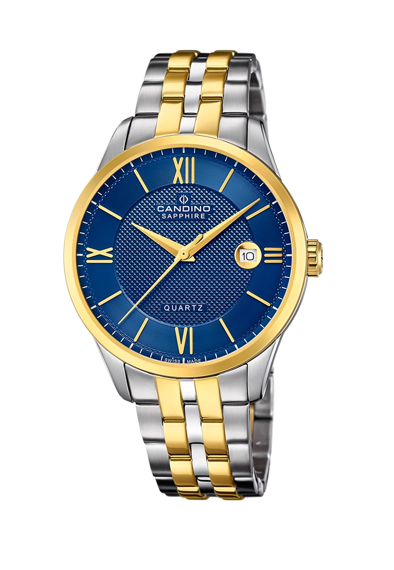 RELOJ DE PULSERA CANDINO C4706/B SWISS AZUL PETRÓLEO HOMBRE COUPLES CLASSIC - 1