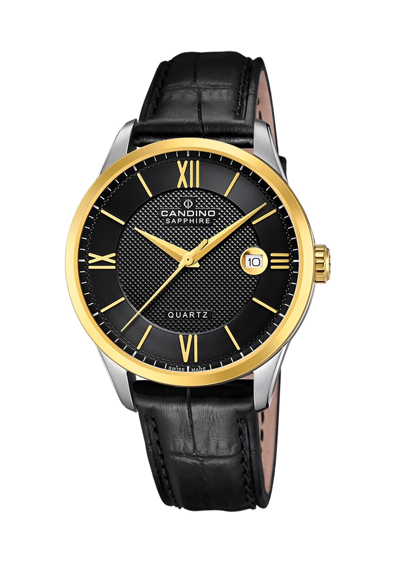 RELOJ DE PULSERA CANDINO C4708/C SWISS DORADO HOMBRE COUPLES CLASSIC - 1