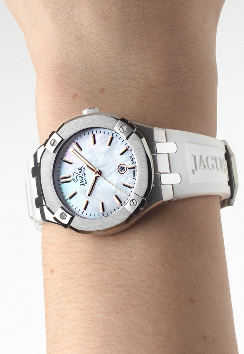 RELOJ DE PULSERA JAGUAR J1017/1 SWISS BLANCO MUJER DIPLOMATIC - 2