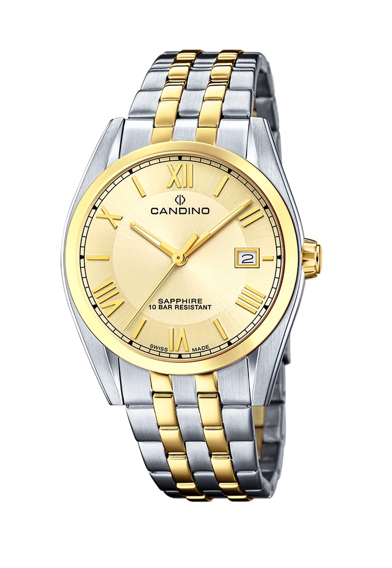 RELOJ DE PULSERA CANDINO C4702/C SWISS DORADO HOMBRE COUPLES CLASSIC - 1