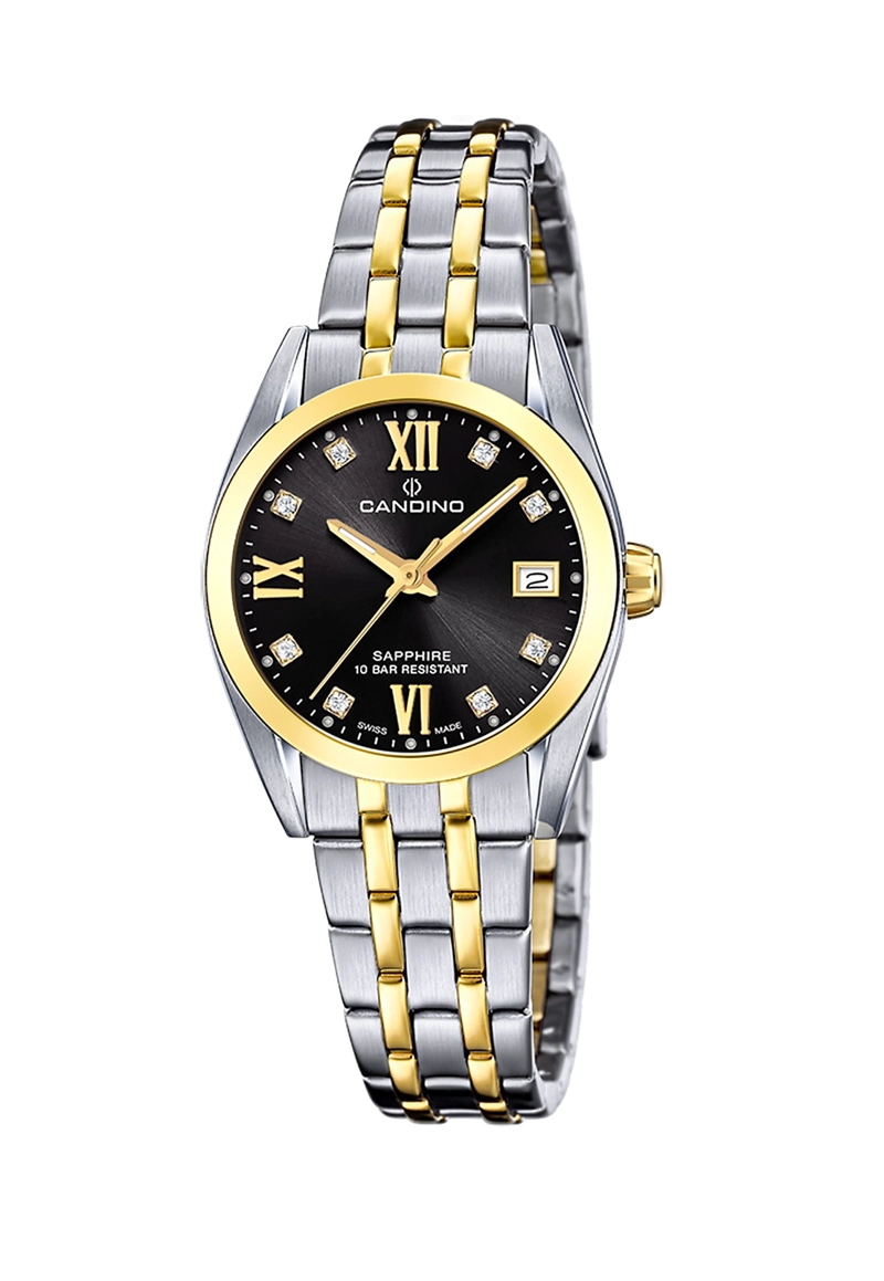 RELOJ DE PULSERA CANDINO C4704/D SWISS NEGRO MUJER COUPLES CLASSIC - 1