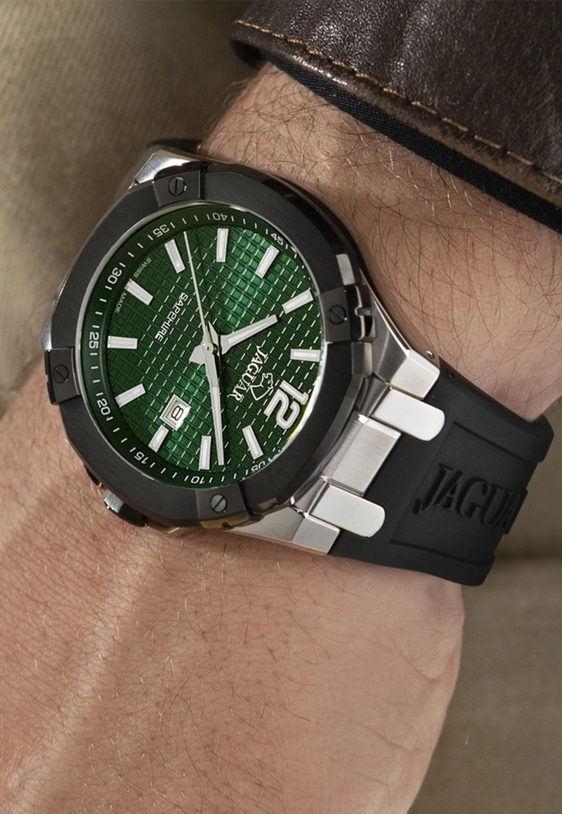 RELOJ DE PULSERA JAGUAR J1019/1 SWISS VERDE HOMBRE DIPLOMATIC - 2