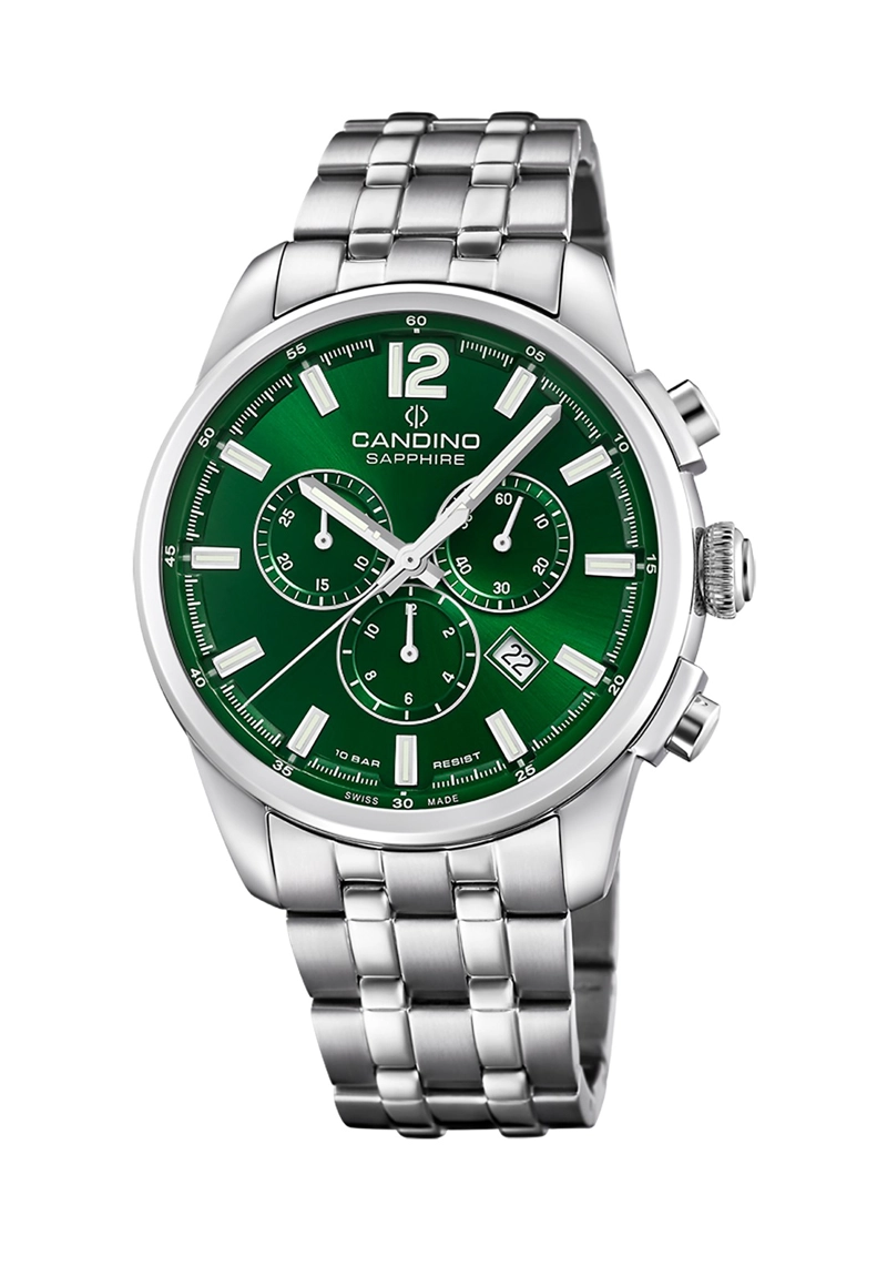 RELOJ DE PULSERA CANDINO C4744/3 SWISS VERDE HOMBRE COUPLE CLASSIC - 1