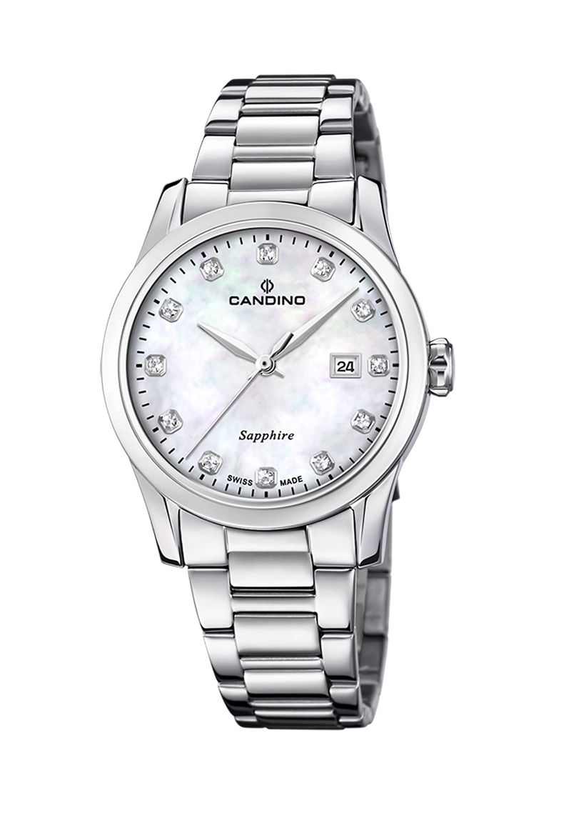 RELOJ DE PULSERA CANDINO C4738/1 SWISS BLANCO MUJER COUPLES CLASSIC - 1