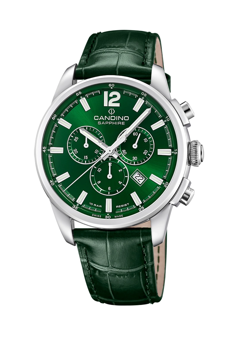 RELOJ DE PULSERA CANDINO C4745/3 SWISS VERDE HOMBRE COUPLE CLASSIC - 1