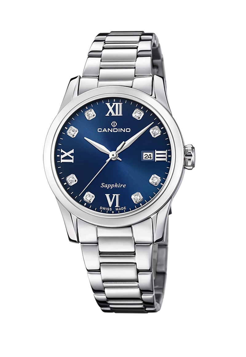 RELOJ DE PULSERA CANDINO C4738/2 SWISS AZUL MUJER COUPLES CLASSIC - 1