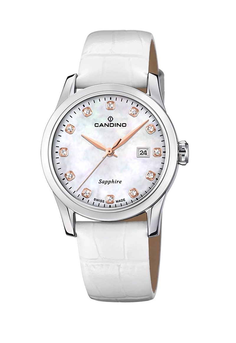 RELOJ DE PULSERA CANDINO C4736/1 SWISS BLANCO MUJER COUPLES CLASSIC - 1