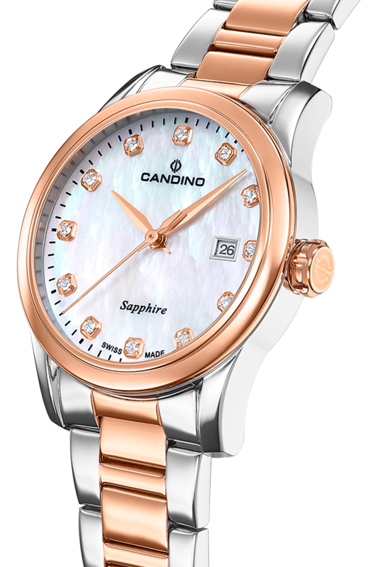 RELOJ DE PULSERA CANDINO C4739/1 SWISS BLANCO MUJER COUPLES CLASSIC - 3