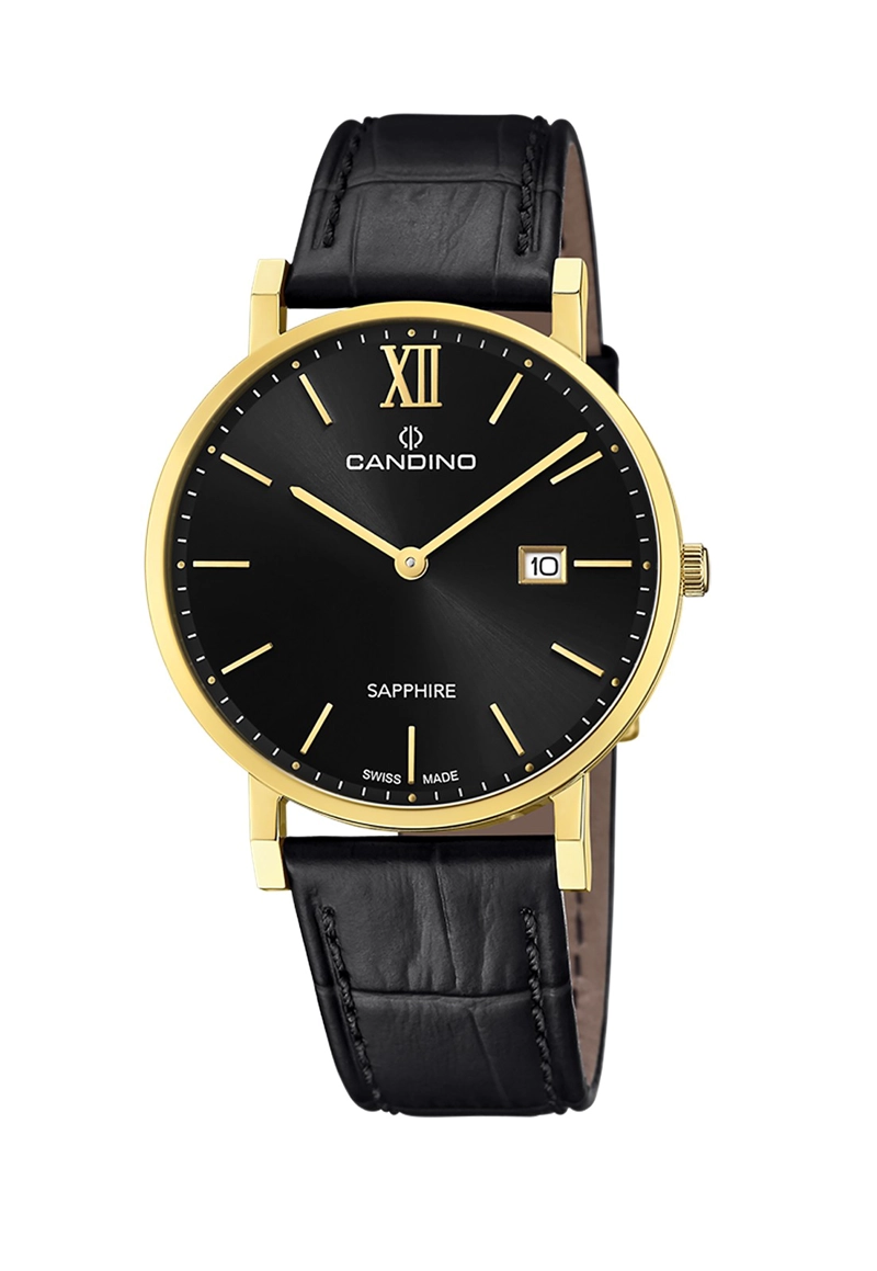RELOJ DE PULSERA CANDINO C4726/3 SWISS NEGRO HOMBRE COUPLES CLASSIC - 1
