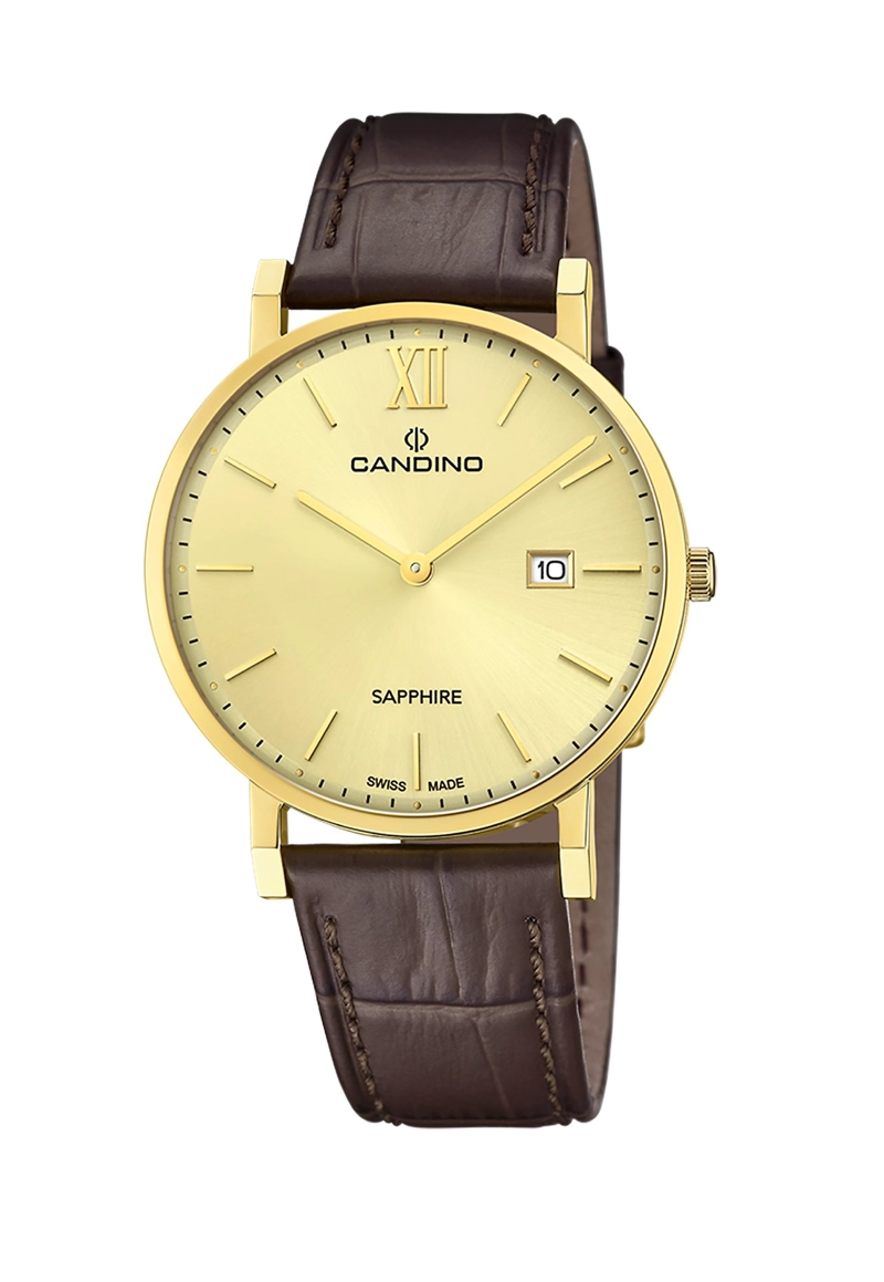RELOJ DE PULSERA CANDINO C4726/2 SWISS DORADO HOMBRE COUPLES CLASSIC - 1