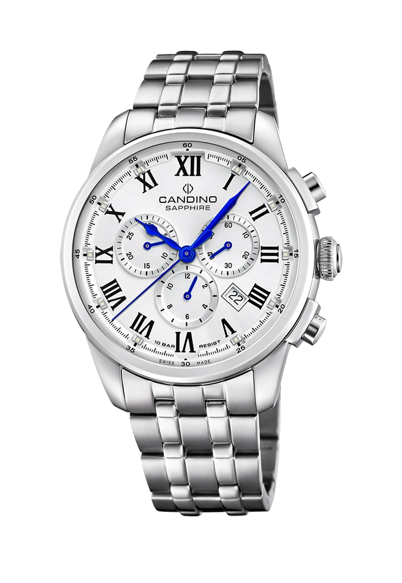 RELOJ DE PULSERA CANDINO C4744/4 SWISS PLATEADO HOMBRE COUPLE CLASSIC - 1