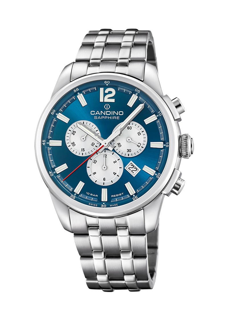RELOJ DE PULSERA CANDINO C4744/5 SWISS AZUL HOMBRE COUPLE CLASSIC - 1