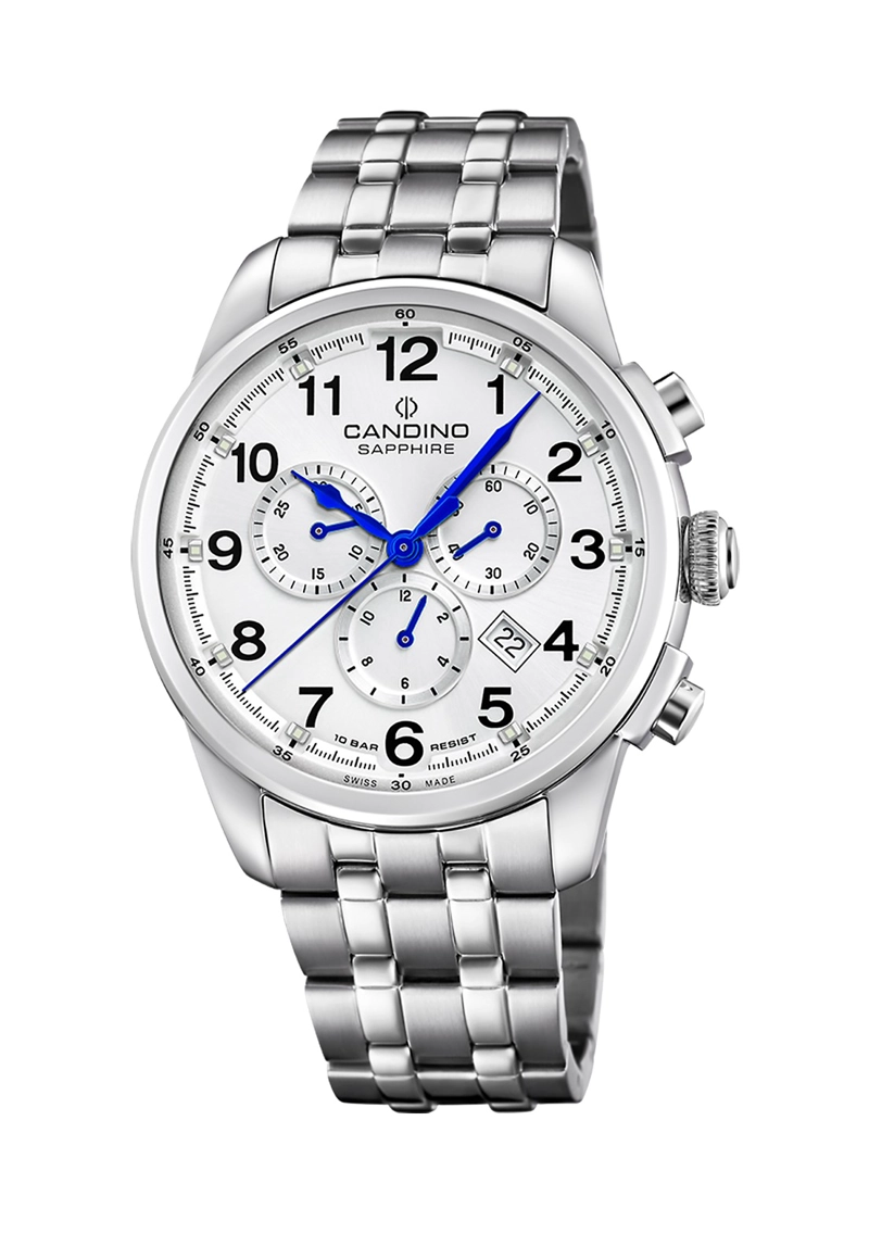 RELOJ DE PULSERA CANDINO C4744/1 SWISS PLATEADO HOMBRE COUPLE CLASSIC - 1