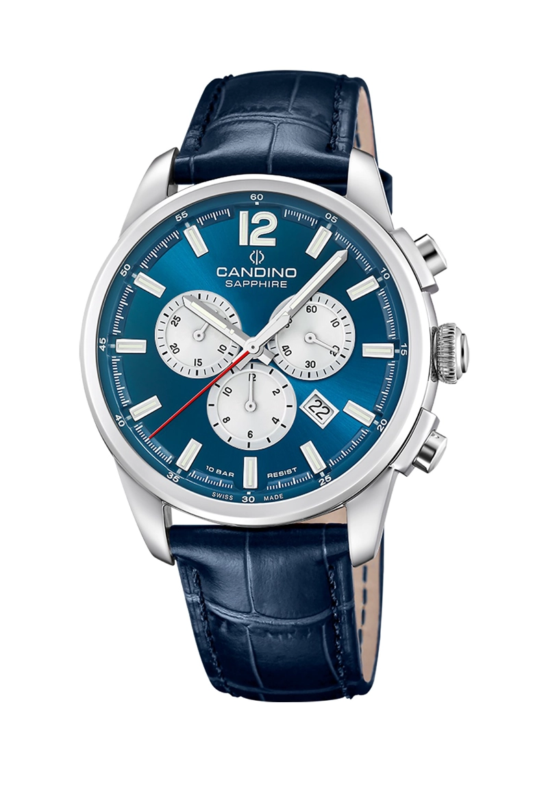 RELOJ DE PULSERA CANDINO C4745/5 SWISS AZUL HOMBRE COUPLE CLASSIC - 1