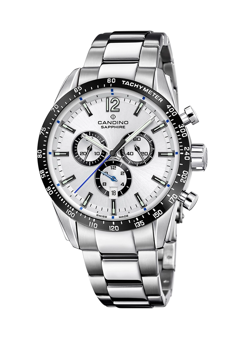 RELOJ DE PULSERA CANDINO C4757/1 SWISS BLANCO HOMBRE COUPLE CLASSIC - 1