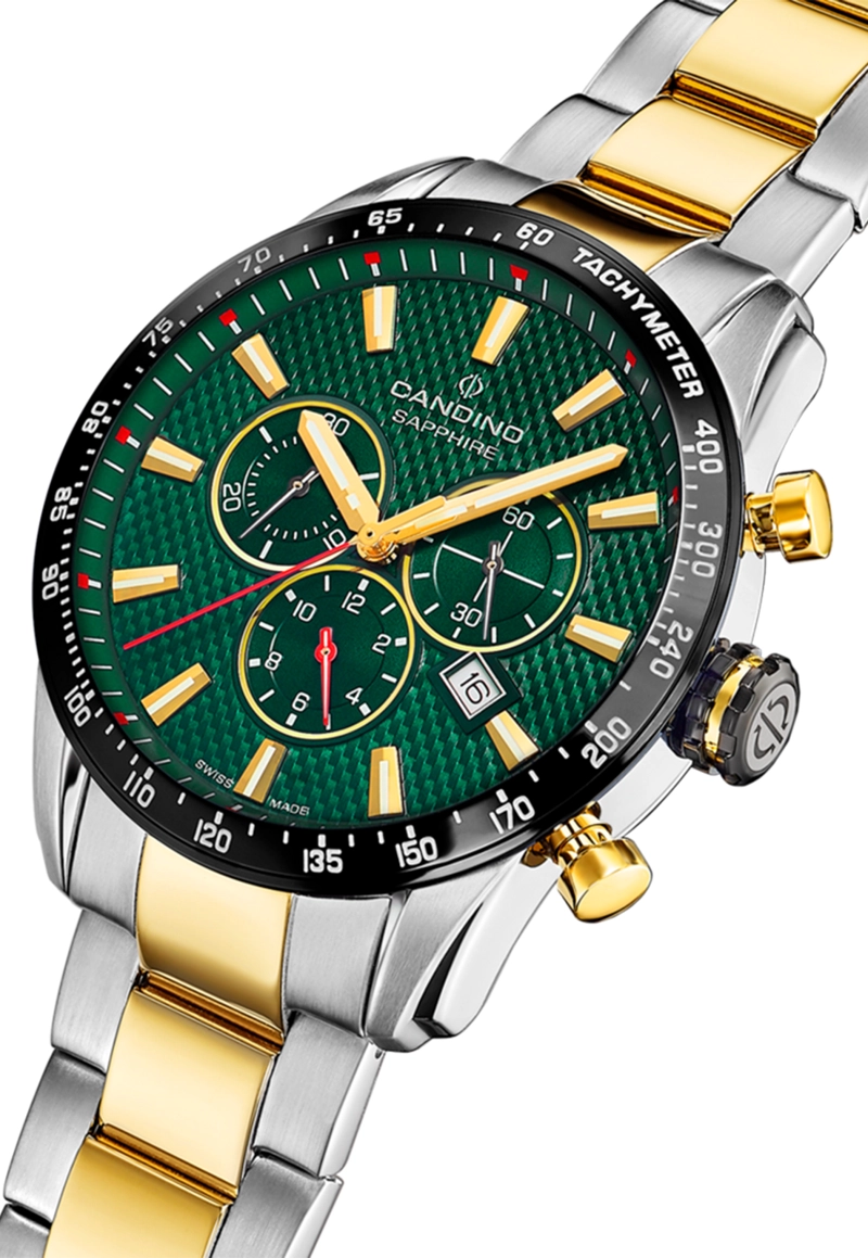 RELOJ DE PULSERA CANDINO C4748/3 SWISS VERDE HOMBRE COUPLE CLASSIC - 3