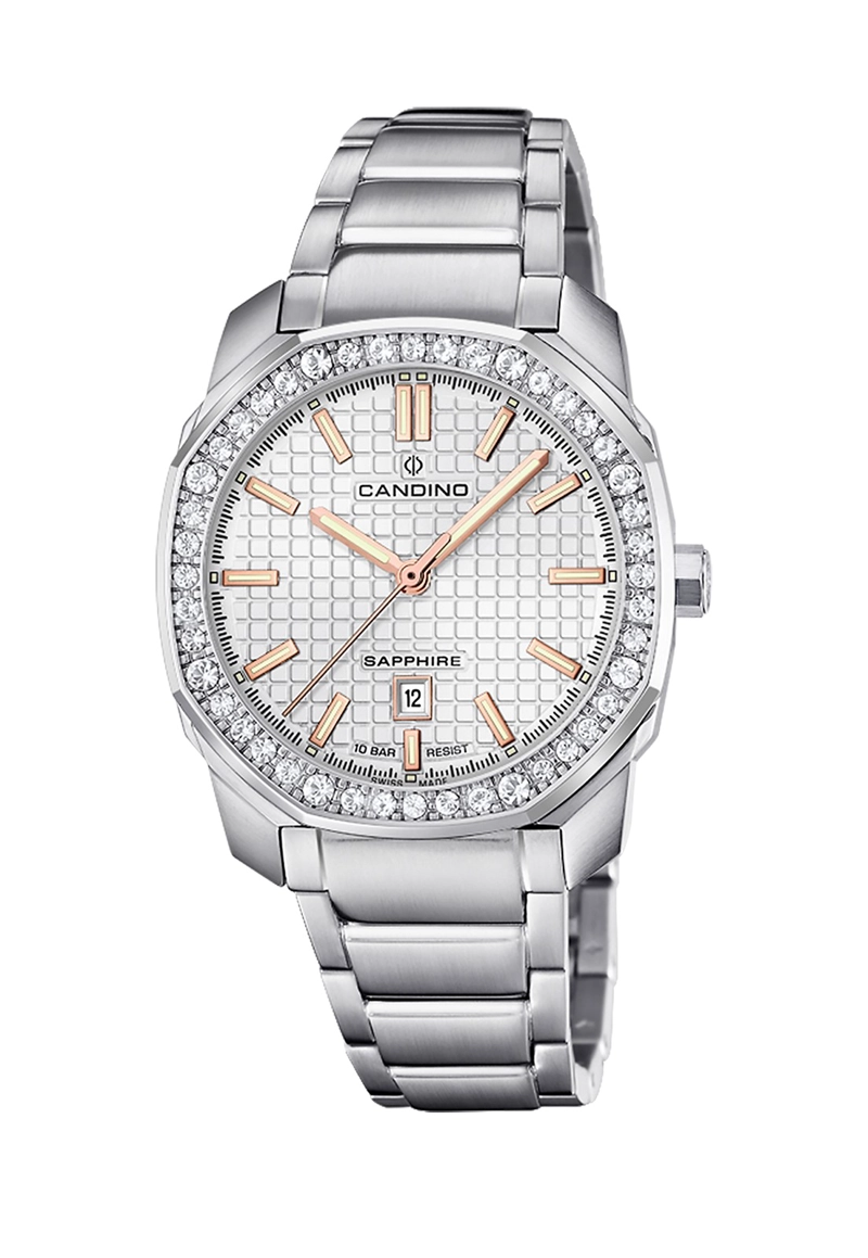 RELOJ DE PULSERA CANDINO C4756/1 SWISS BLANCO MUJER COUPLE SPORT - 1