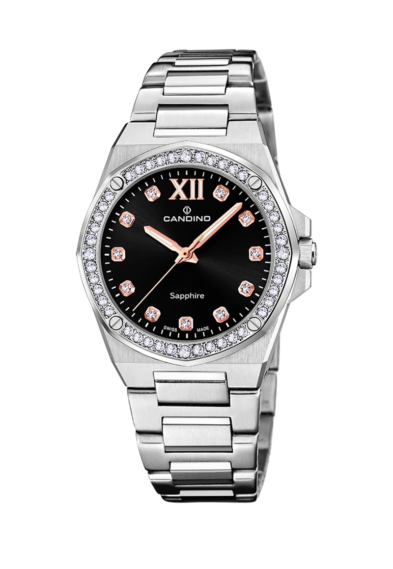 RELOJ DE PULSERA CANDINO C4751/6 SWISS NEGRO MUJER NEWNESS - 1
