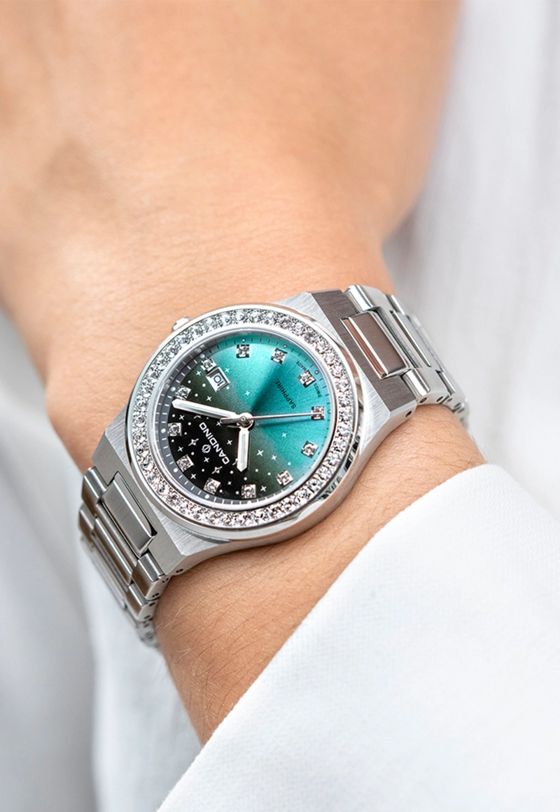 RELOJ DE PULSERA CANDINO C4749/2 SWISS VERDE MUJER GENTS SPORT - 3