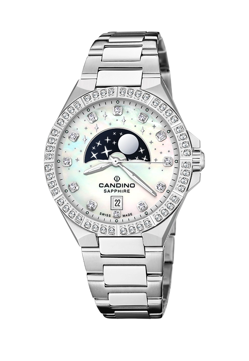 RELOJ DE PULSERA CANDINO C4760/1 SWISS BLANCO MUJER GENTS SPORT - 1