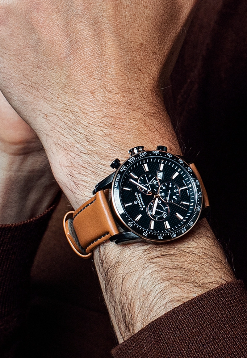 RELOJ DE PULSERA CANDINO C4759/1 SWISS NEGRO HOMBRE COUPLE CLASSIC - 2