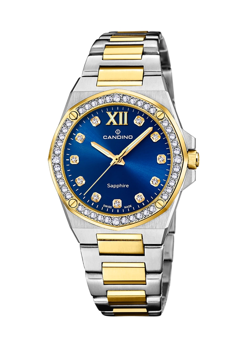 RELOJ DE PULSERA CANDINO C4752/2 SWISS AZUL MUJER NEWNESS - 1