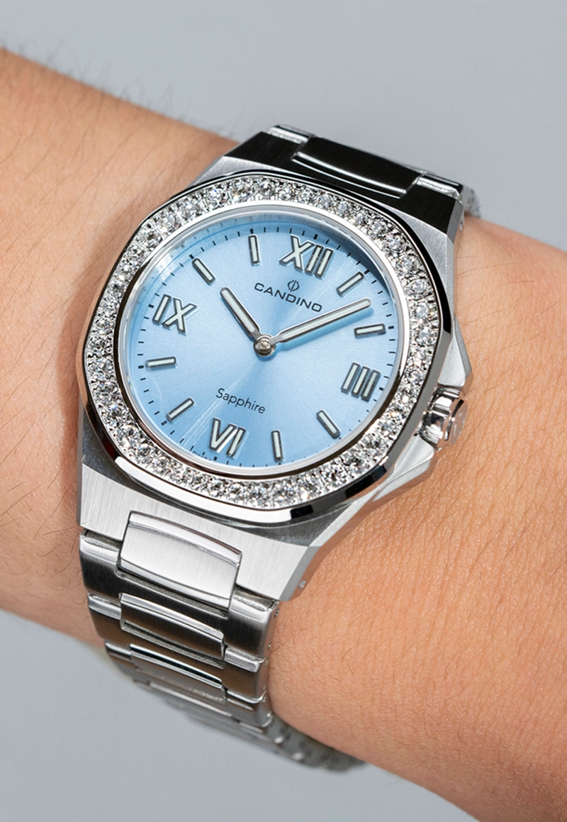 RELOJ DE PULSERA CANDINO C4753/4 SWISS AZUL MUJER NEWNESS - 3