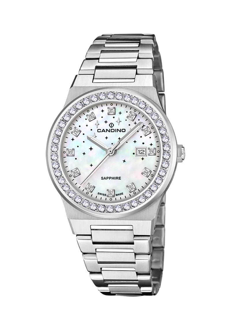 RELOJ DE PULSERA CANDINO C4749/1 SWISS PLATEADO MUJER GENTS SPORT - 1