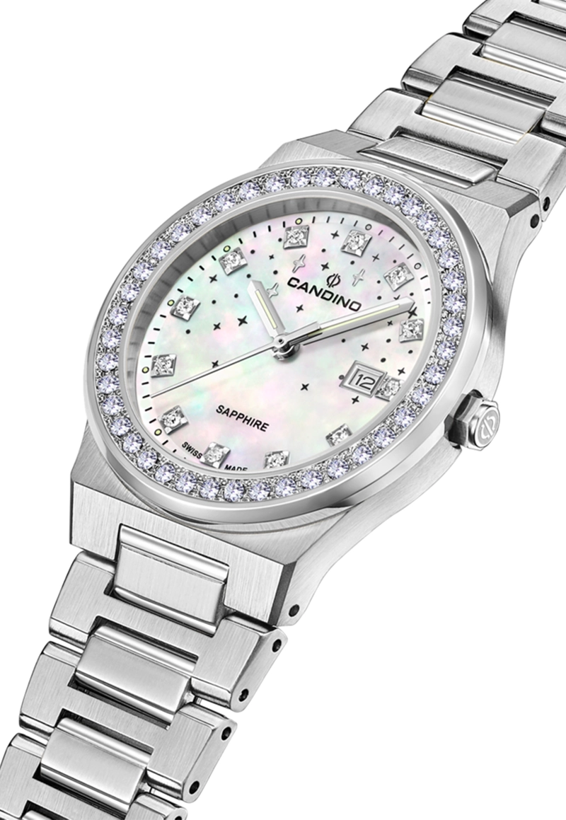 RELOJ DE PULSERA CANDINO C4749/1 SWISS PLATEADO MUJER GENTS SPORT - 2