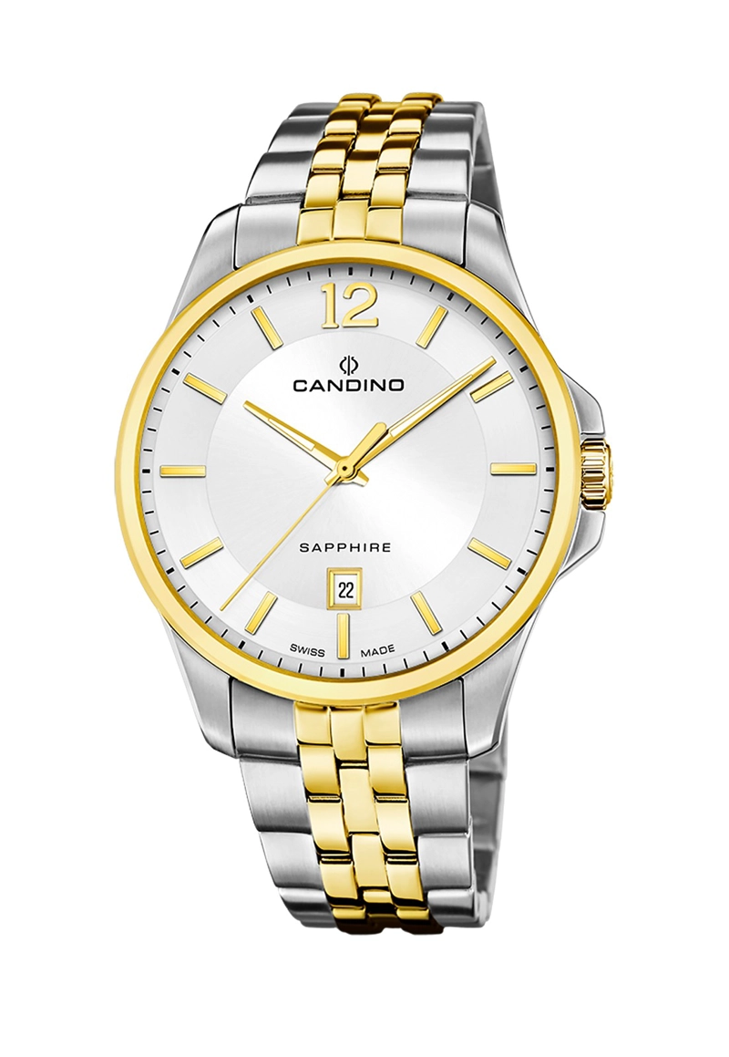 RELOJ DE PULSERA CANDINO C4763/1 SWISS BLANCO HOMBRE COUPLES CLASSIC - 1