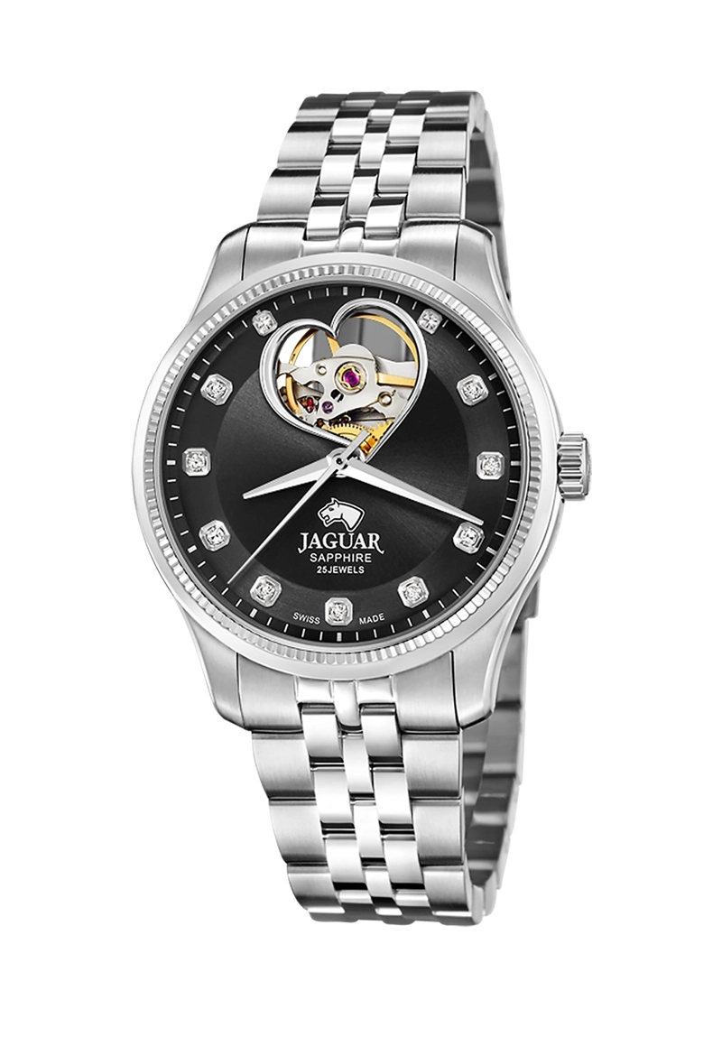 RELOJ J994/3 JAGUAR SWISS NEGRO MUJER AUTOMATICO - 1