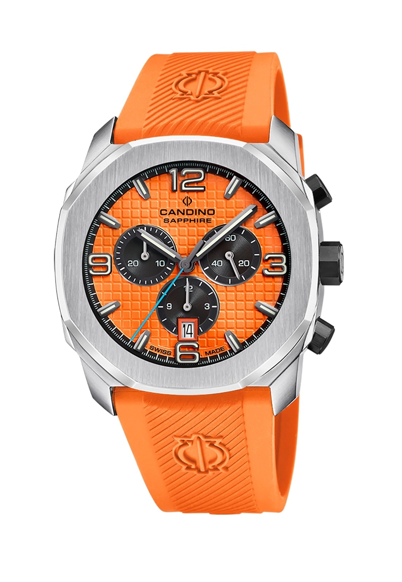 RELOJ DE PULSERA CANDINO C4774/2 SWISS NARANJO HOMBRE COUPLE SPORT - 1