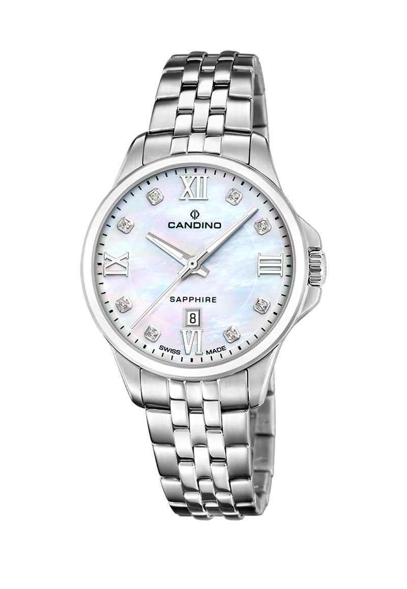 RELOJ DE PULSERA CANDINO C4766/1 SWISS BLANCO MUJER COUPLES CLASSIC - 1