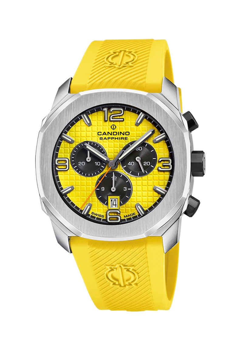 RELOJ DE PULSERA CANDINO C4774/1 SWISS AMARILLO HOMBRE COUPLE SPORT - 1