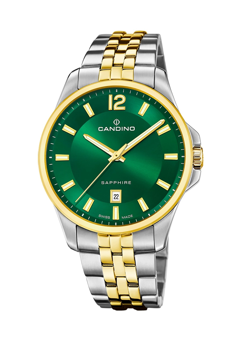 RELOJ DE PULSERA CANDINO C4765/3 SWISS VERDE HOMBRE COUPLES CLASSIC - 1