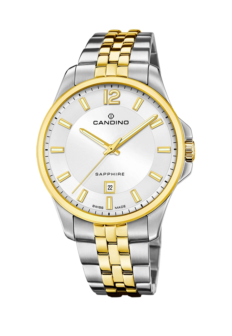RELOJ DE PULSERA CANDINO C4765/1 SWISS BLANCO HOMBRE COUPLES CLASSIC - 1