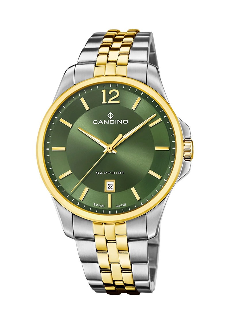 RELOJ DE PULSERA CANDINO C4763/3 SWISS VERDE HOMBRE COUPLES CLASSIC - 1