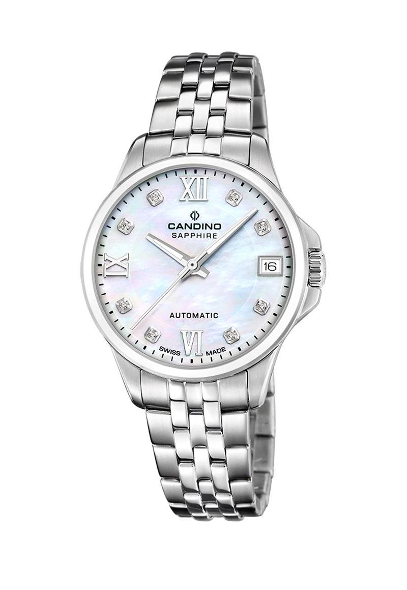 RELOJ DE PULSERA CANDINO C4770/1 SWISS BLANCO MUJER AUTOMÁTICO - 1