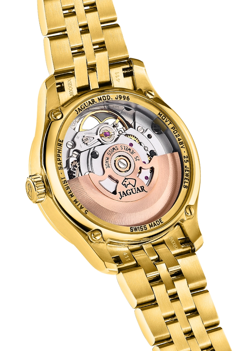 RELOJ DE PULSERA JAGUAR J996/2 SWISS NEGRO MUJER AUTOMÁTICO - 4