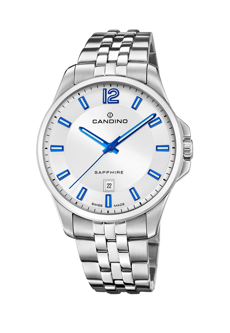 RELOJ DE PULSERA CANDINO C4764/1 SWISS PLATEADO HOMBRE COUPLES CLASSIC - 1