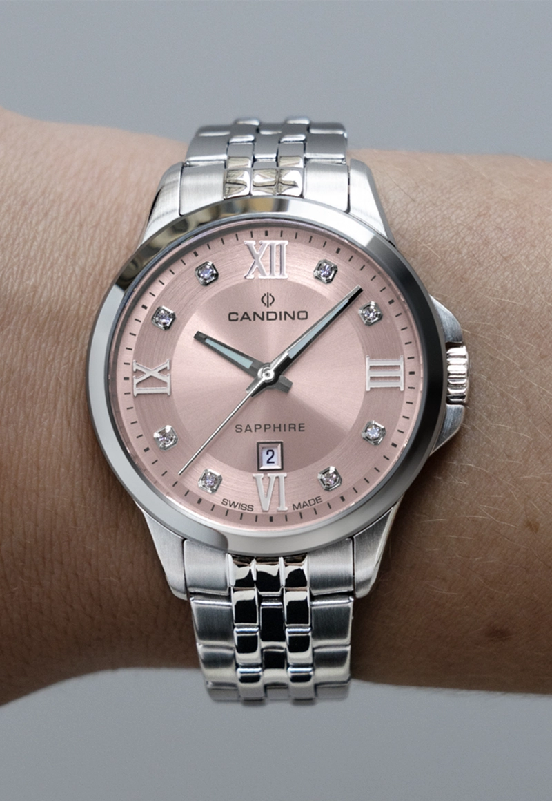 RELOJ DE PULSERA CANDINO C4766/3 SWISS ROSA MUJER COUPLES CLASSIC - 3